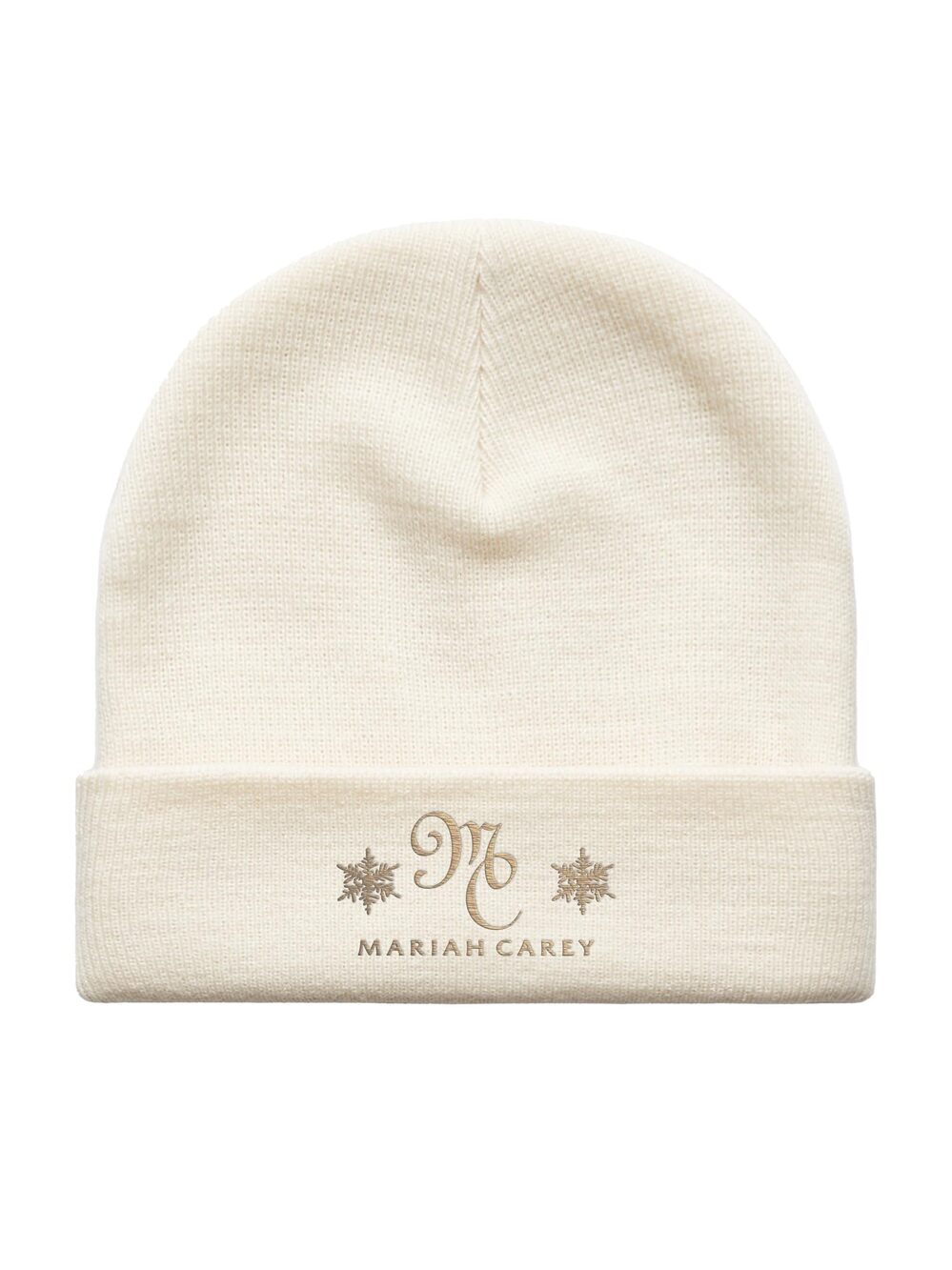 5801 Official Time Tour Merch Christmas Cream Beanie